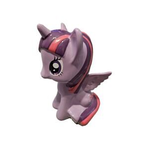 My Little Pony Twilight Sparkle 9.5” Ceramic Piggy Coin Bank Hasbro 2014